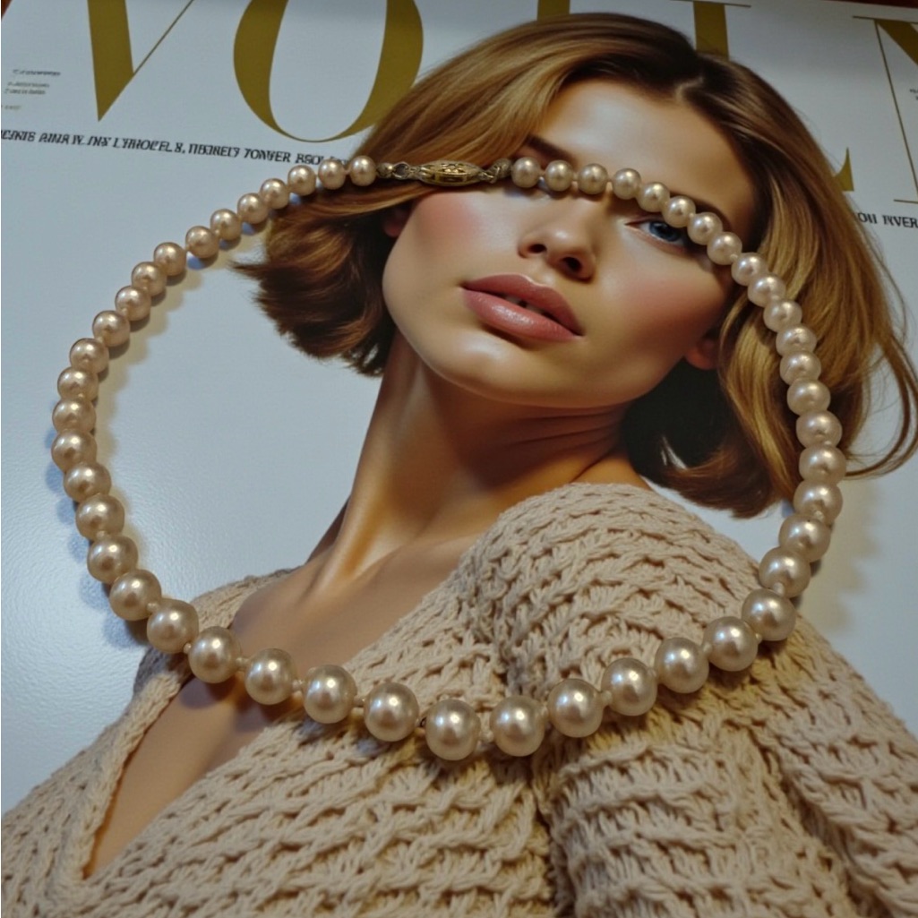 Vintage 80s Napier Simple Elegant Faux Pearl Classic Necklace 21$